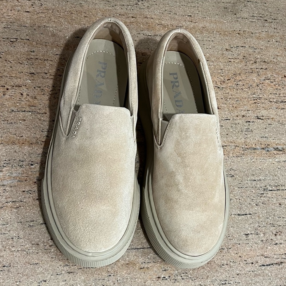 PRADA Women’s Slip-on Sneaker - Nude - Picture 4 of 13